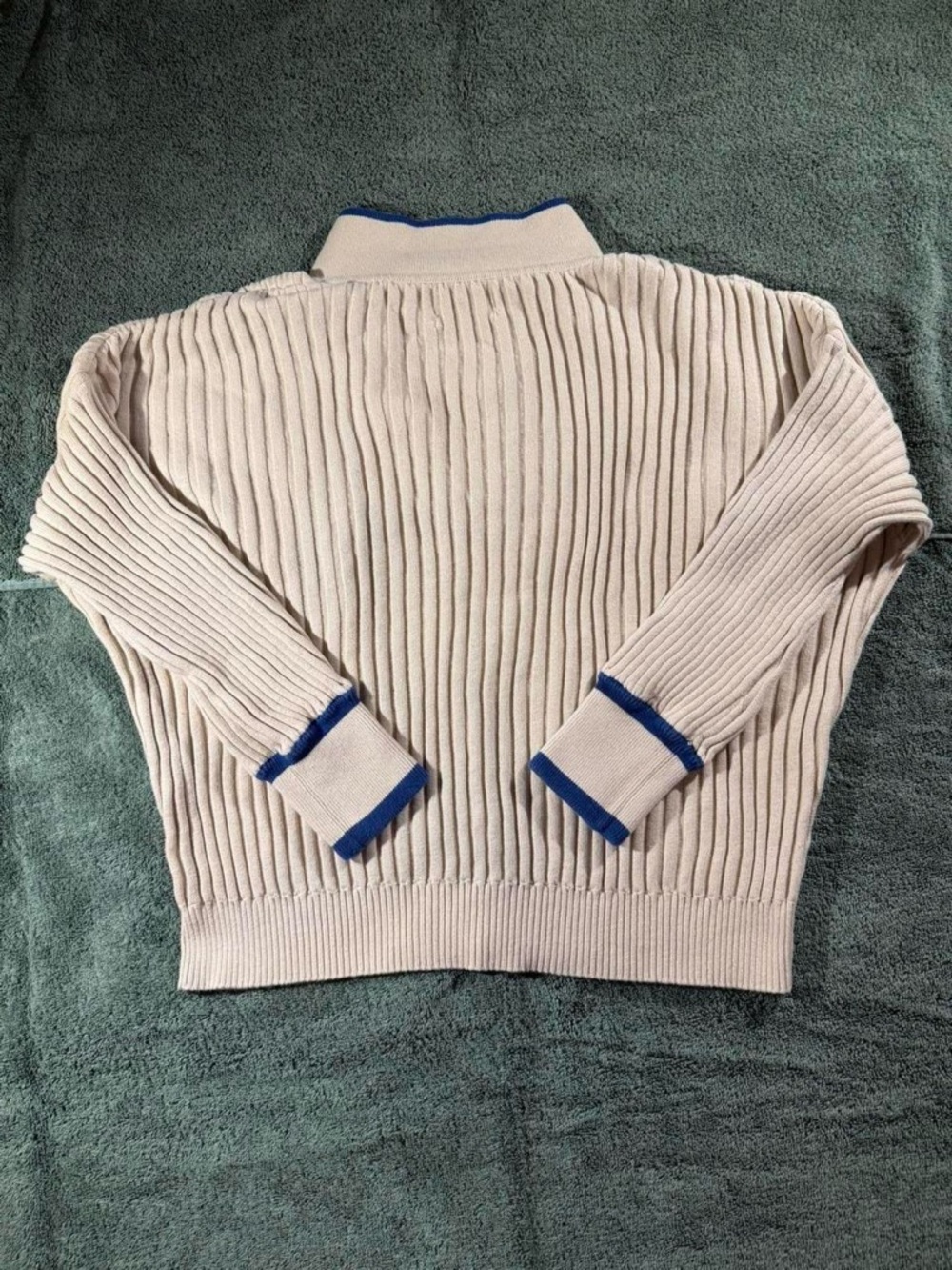 Sancia ‘the Atalie’ White Knit Top Sweater Preppy Knit Fisherman Size L - Picture 4 of 7